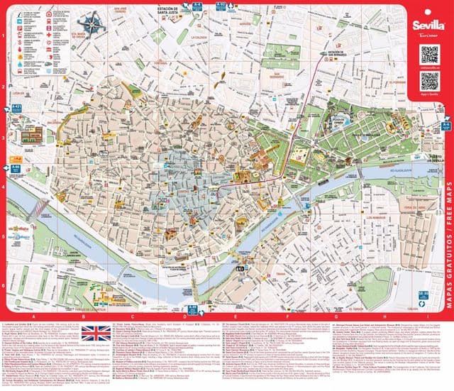 Seville sights map