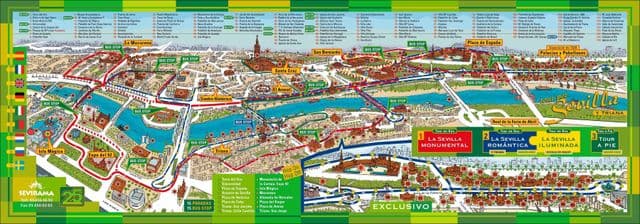 Seville map Big Bus