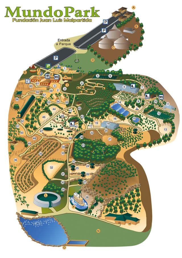 Seville zoo park map