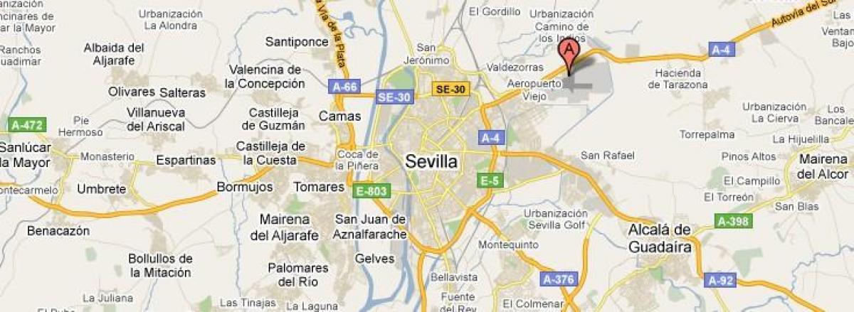 Seville airports map